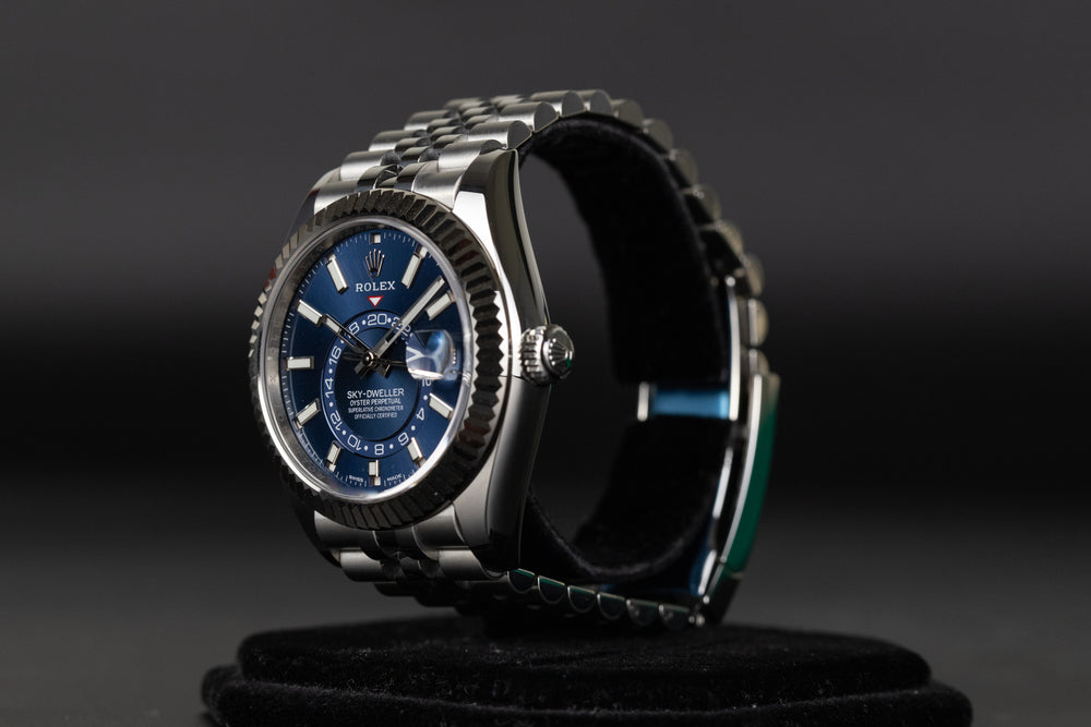 Rolex<br>326934 Sky-Dweller Blue Dial Jubilee Unworn