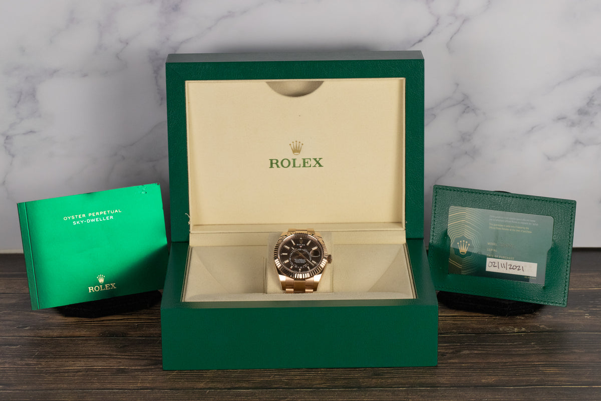 Rolex<br>326935 Sky-Dweller Chocolate Dial