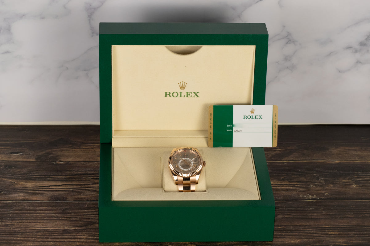 Rolex<br>326935 Sky-Dweller Sundust Dial