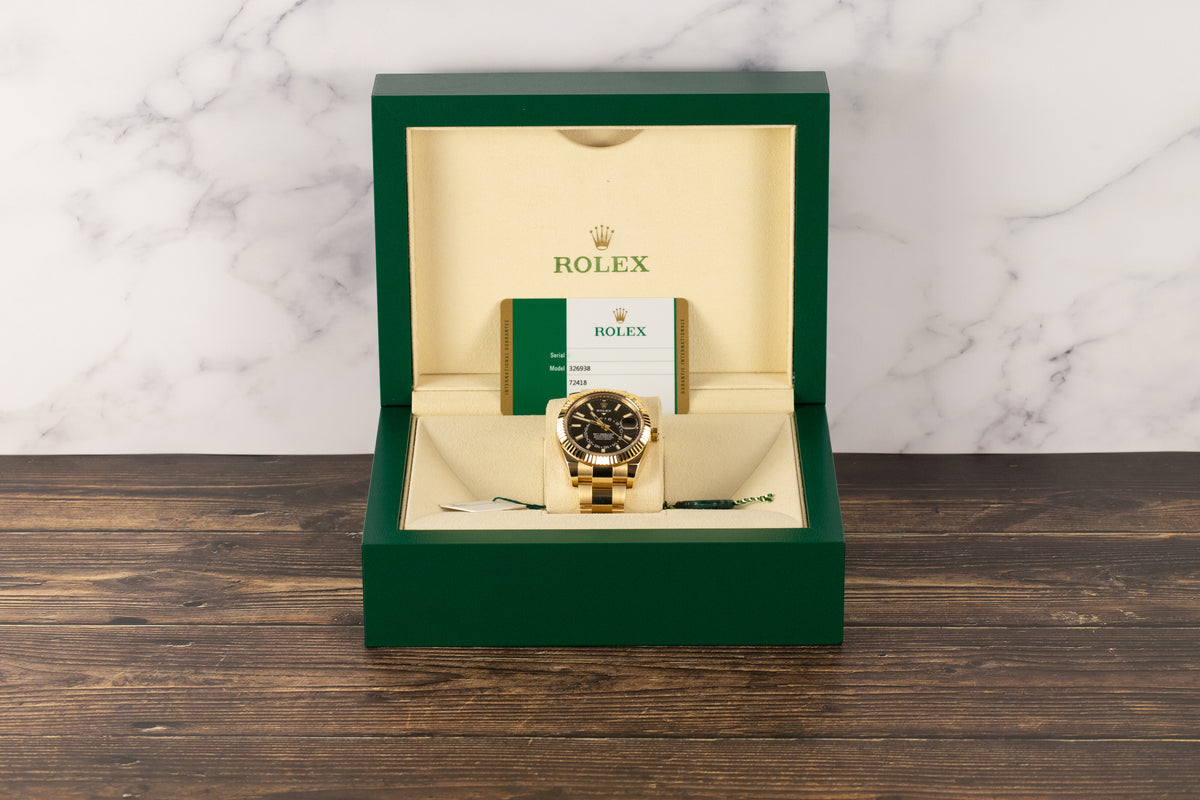 Rolex<br>326938 Sky-Dweller Black Dial