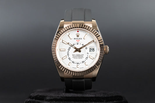 Rolex 336935 Sky-Dweller Oysterflex White Dial