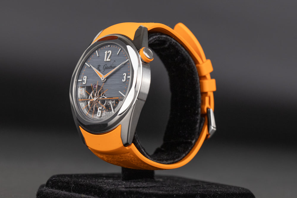 Romain Gauthier<br> C7-ZCA-TI Titanium Edition Six Grey Skeletonized Dial