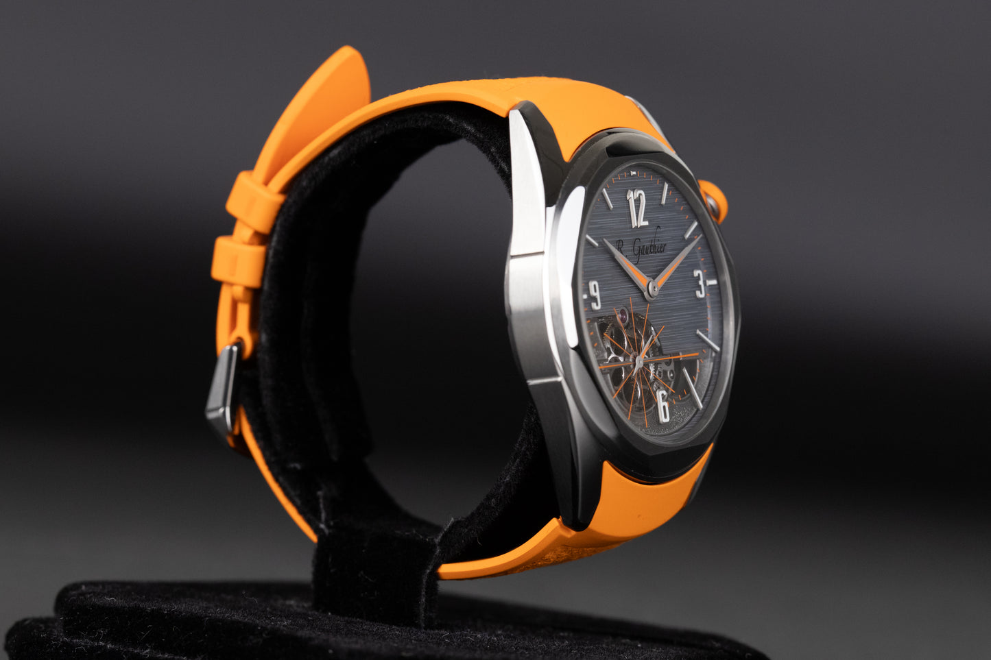 Romain Gauthier MON00560 Titanium C6 Grey Openwork Dial