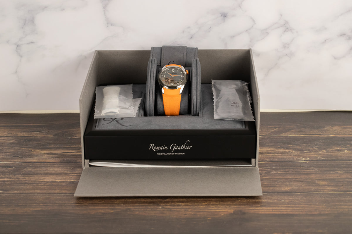 Romain Gauthier<br> C7-ZCA-TI Titanium Edition Six Grey Skeletonized Dial