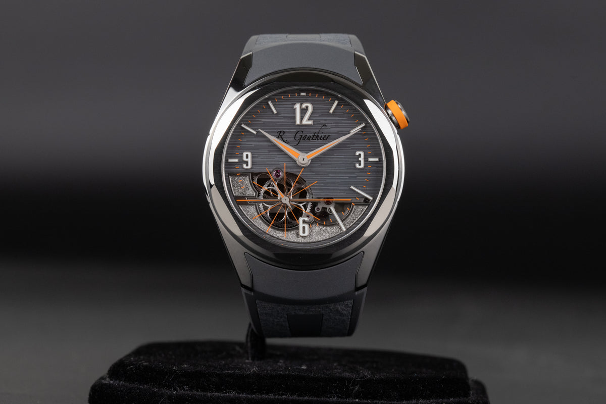 Romain Gauthier<br>MON00560 Titanium C6 Grey Openwork Dial
