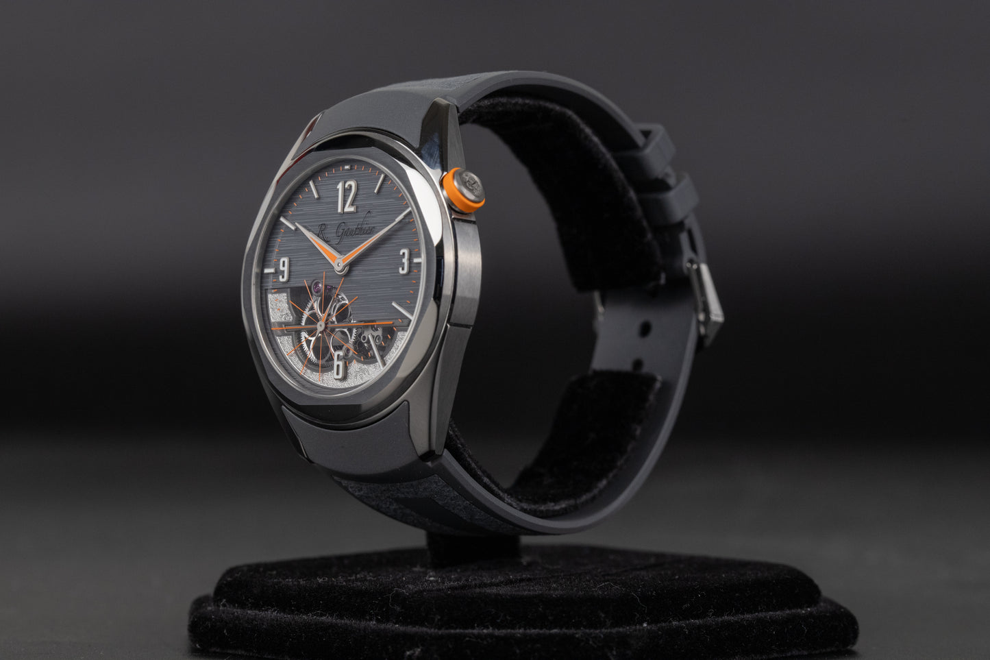Romain Gauthier MON00560 Titanium C6 Grey Openwork Dial