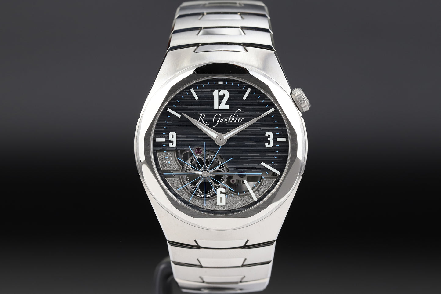 Romain Gauthier MON00560 Titanium C6 Grey Openwork Dial