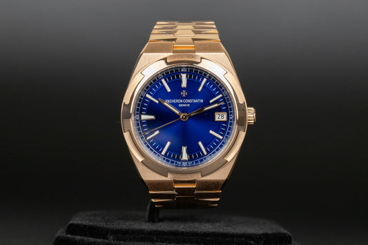 Vacheron Constantin 4500V/110R-B705 Overseas Rose Gold Blue Dial