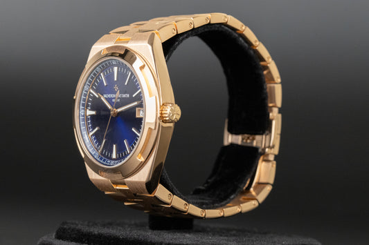 Vacheron Constantin 4500V/110R-B705 Overseas Rose Gold Blue Dial