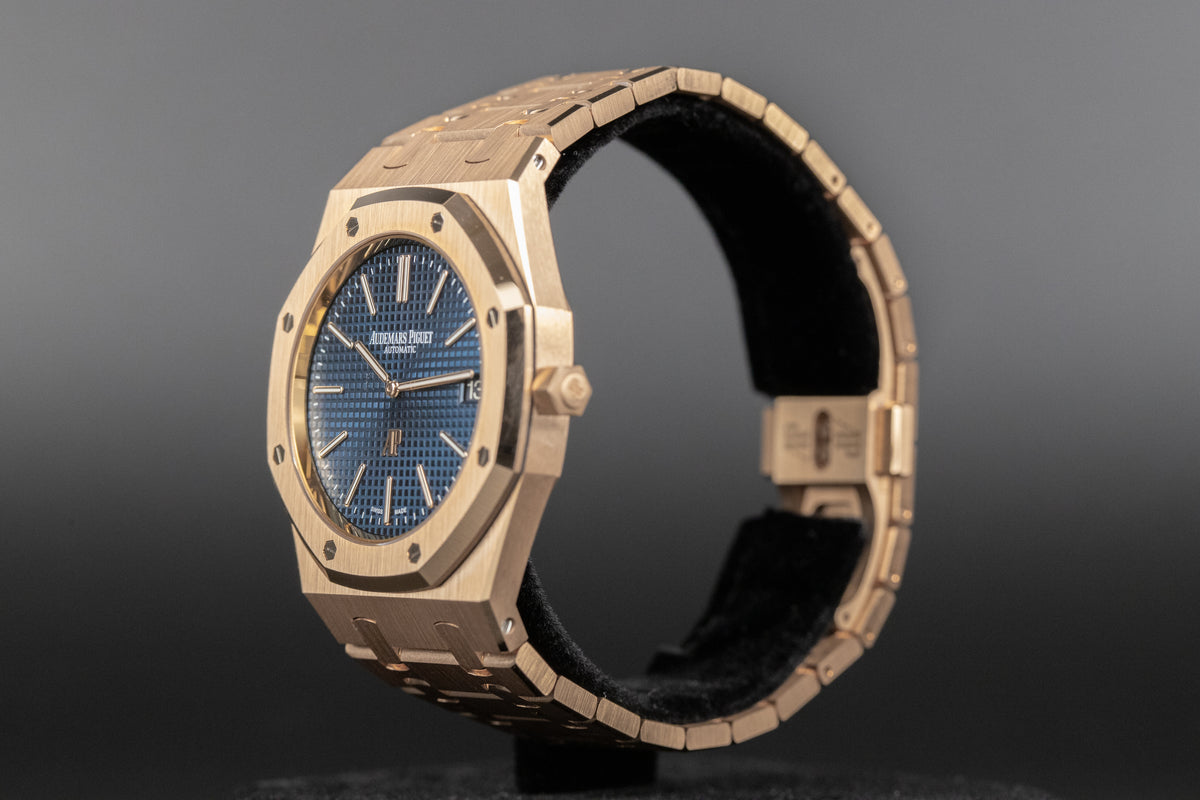 Audemars Piguet<br>15202OR Royal Oak Jumbo Blue Dial