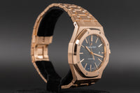 Audemars Piguet<br>15400OR Royal Oak Blue Dial