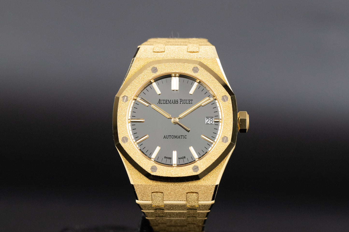 Audemars Piguet 15454BA Royal Oak 37mm Frosted Yellow Gold Mirror Dial Limited Edition of 300