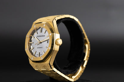 Audemars Piguet 15454BA Royal Oak 37mm Frosted Yellow Gold Mirror Dial Limited Edition of 300