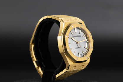 Audemars Piguet 15454BA Royal Oak 37mm Frosted Yellow Gold Mirror Dial Limited Edition of 300