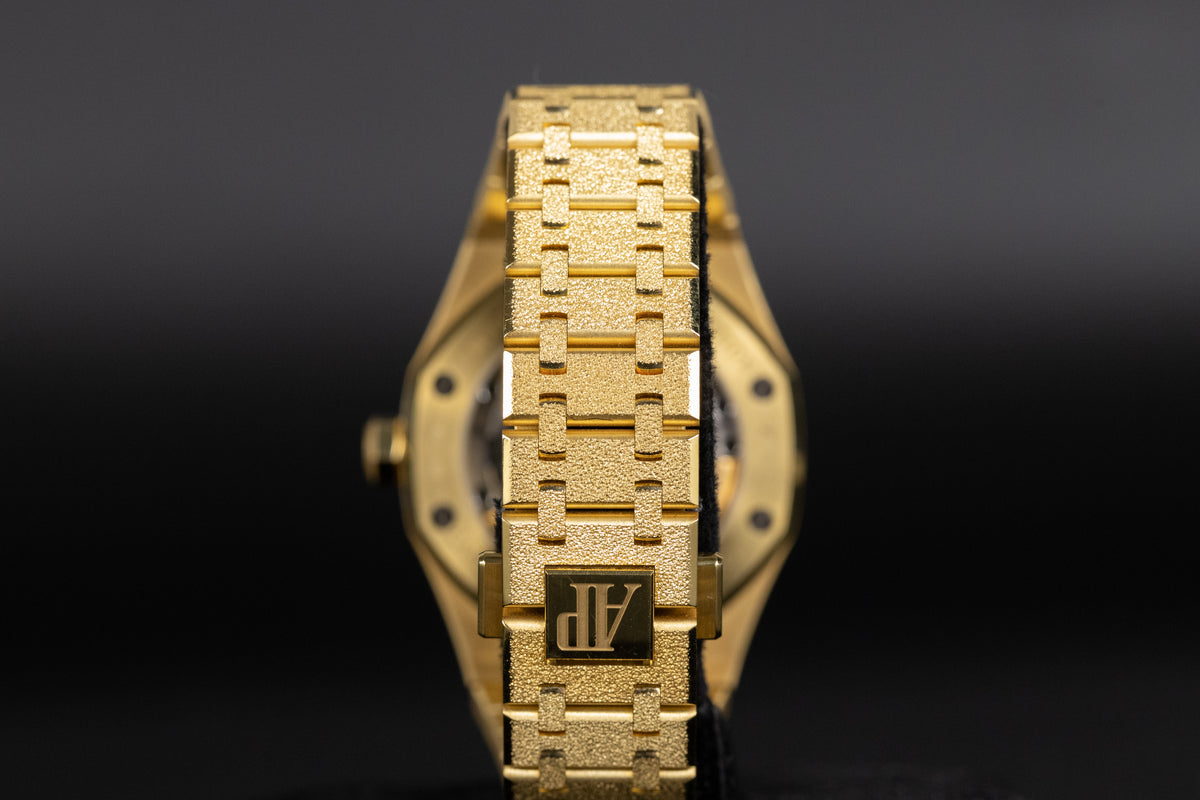 Audemars Piguet<br>15454BA Royal Oak 37mm Frosted Yellow Gold Mirror Dial Limited Edition of 300