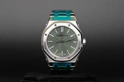 Audemars Piguet 15510ST Royal Oak Green Dial 50th Anniversary