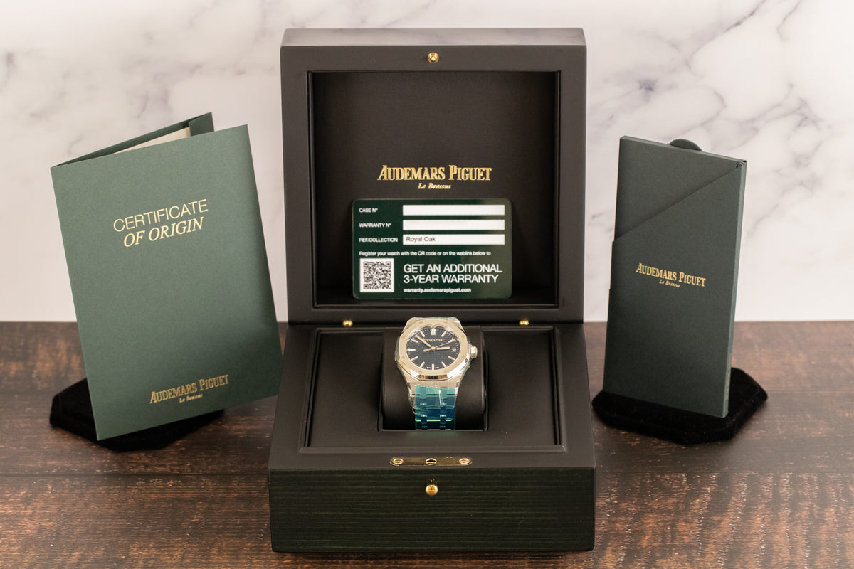 Audemars Piguet<br>15550ST Royal Oak Blue Dial 50th Anniversary