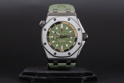 Audemars Piguet 15720ST Royal Oak Offshore Diver Green Dial