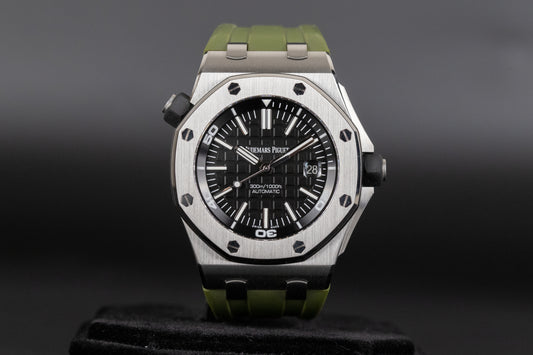 Audemars Piguet 15710ST Royal Oak Offshore Diver Black Dial