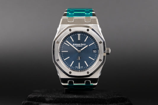 Audemars Piguet 16202ST Royal Oak Jumbo "50th Anniversary" Blue Dial