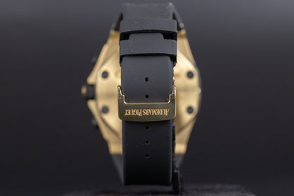 Audemars Piguet 26007BA Royal Oak Offshore 42mm Arnold Schwarzenegger Yellow Gold Brown Dial