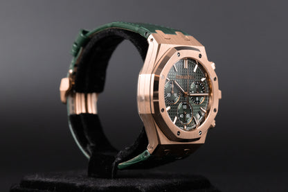 Audemars Piguet 26240OR Royal Oak Chronograph Flyback Green Dial