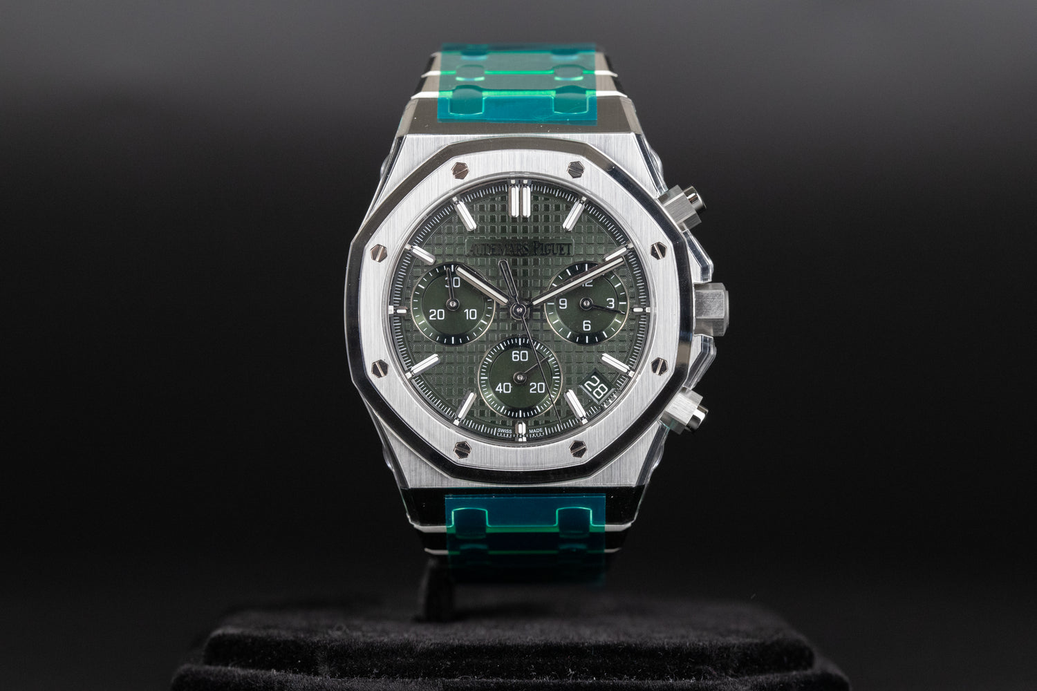 Audemars Piguet 26240ST Royal Oak Chronograph Flyback Green Dial 50th Anniversary