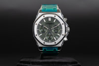 Audemars Piguet<br>26240ST Royal Oak Chronograph Flyback Green Dial 50th Anniversary