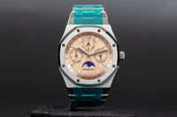 Audemars Piguet<br>26615TI Royal Oak Perpetual Calendar Titanium Salmon Dial