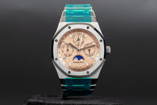 Audemars Piguet 26615TI Royal Oak Perpetual Calendar Titanium Salmon Dial