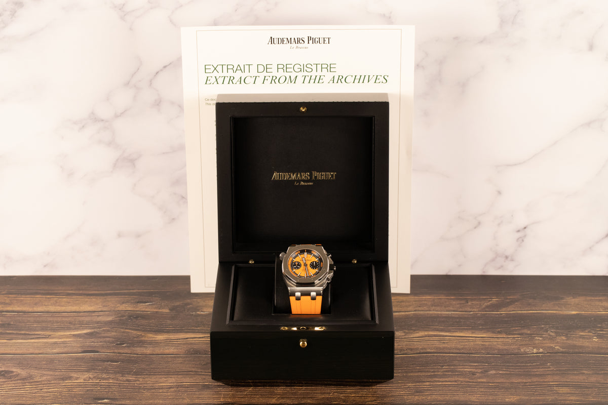 Audemars Piguet<br>26703ST Royal Oak Offshore Chronograph Diver Orange Dial