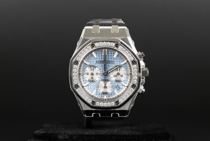 Audemars Piguet 26715ST Royal Oak Chronograph 38mm Ice Blue Dial