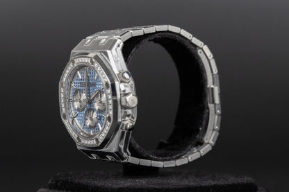 Audemars Piguet 26715ST Royal Oak Chronograph 38mm Ice Blue Dial