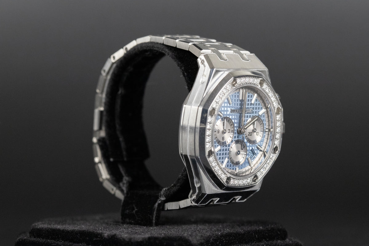 Audemars Piguet<br>26715ST Royal Oak Chronograph 38mm Ice Blue Dial