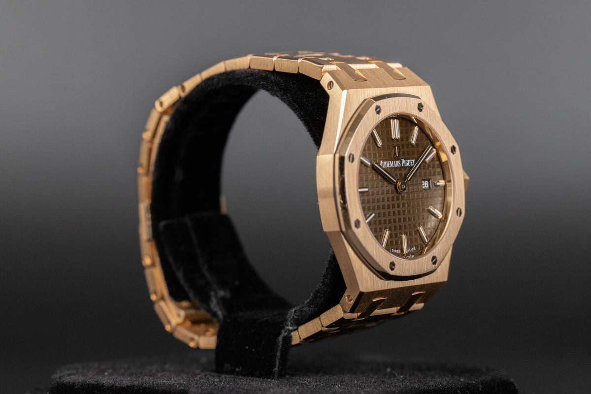 Audemars Piguet<br>67650OR Lady Royal Oak Chocolate Dial