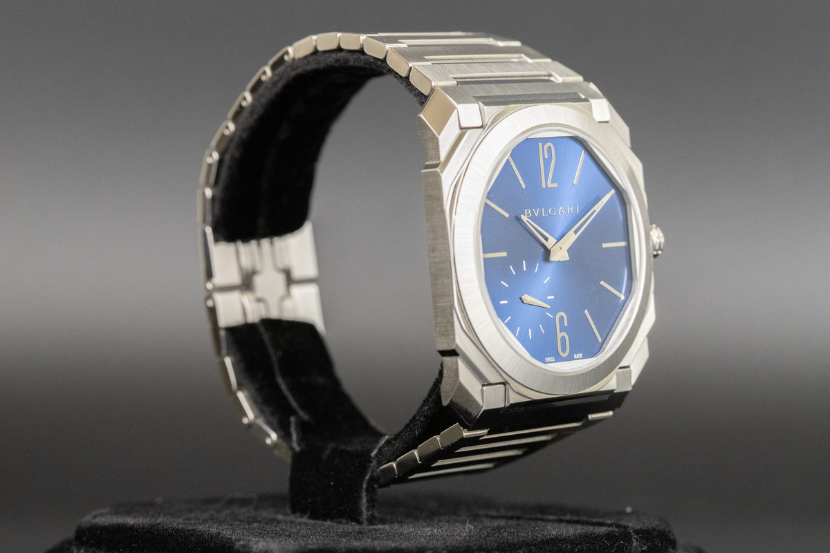 Bulgari<br>103431 Octo Finissimo Steel Blue Dial