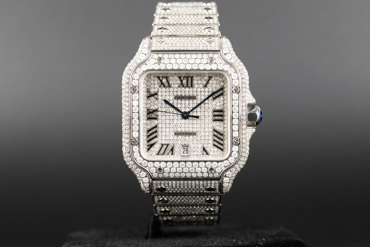 Cartier<br>WSSA0018 Santos De Cartier Custom Diamond