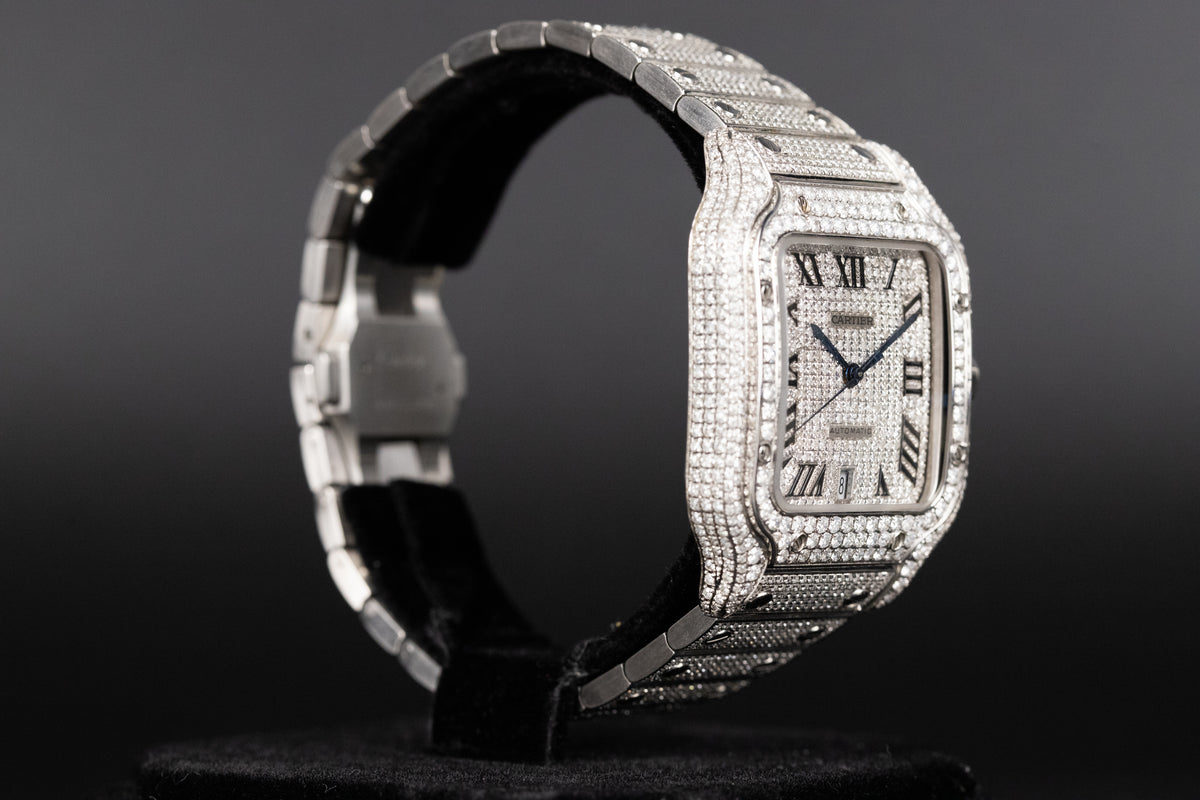 Cartier<br>WSSA0018 Santos De Cartier Custom Diamond