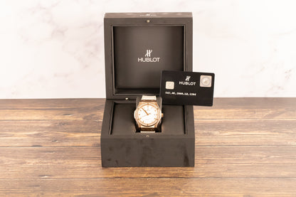 Hublot<br>542.0E.2080.LR.1204 Classic Fusion 42mm White Dial Diamond Bezel