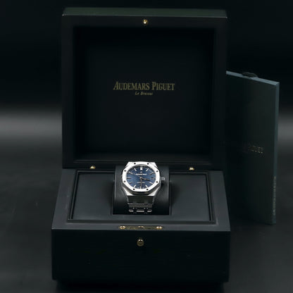 Audemars Piguet<br>15450ST Royal Oak Blue Dial