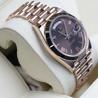 Rolex<br>228235 DayDate 40 Chocolate Roman Numeral Dial