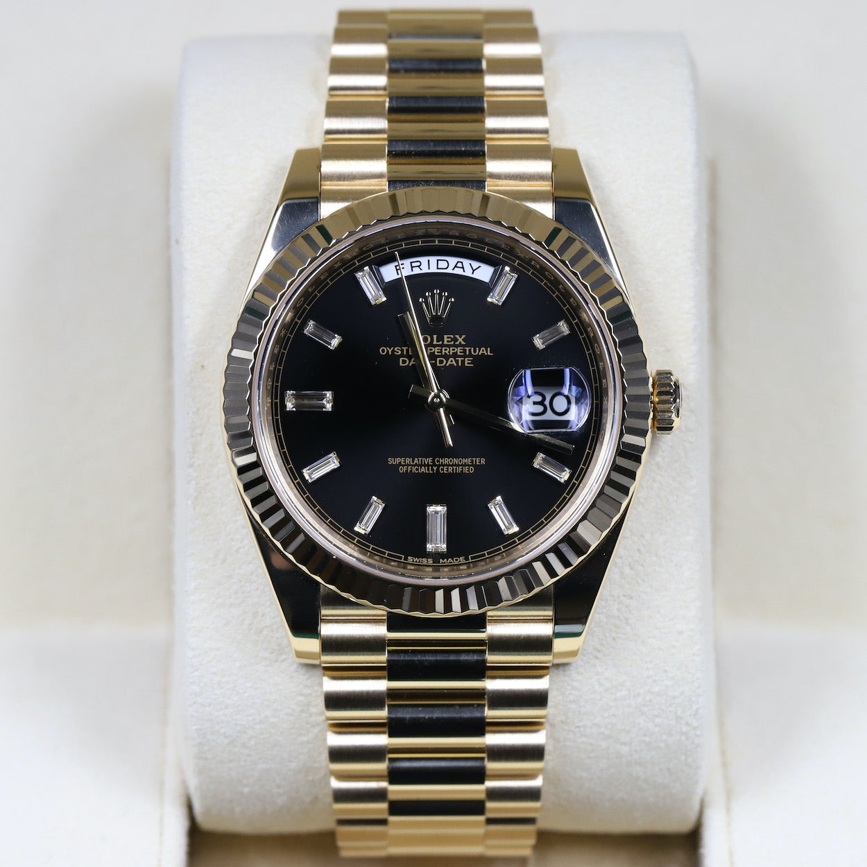 Rolex<br>228238 Day-Date 40 Black Diamond Dial