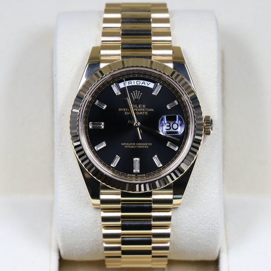 Rolex<br>228238 Day-Date 40 Black Diamond Dial