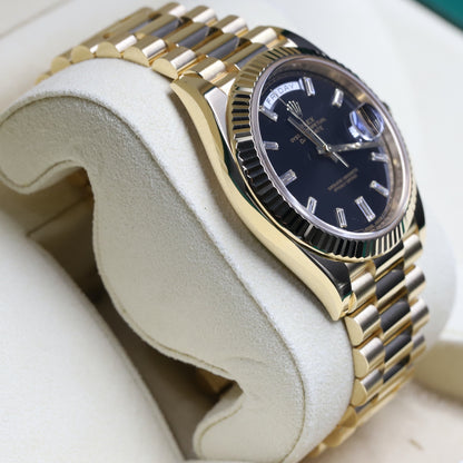 Rolex<br>228238 Day-Date 40 Black Diamond Dial