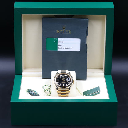 Rolex<br>228238 Day-Date 40 Black Diamond Dial