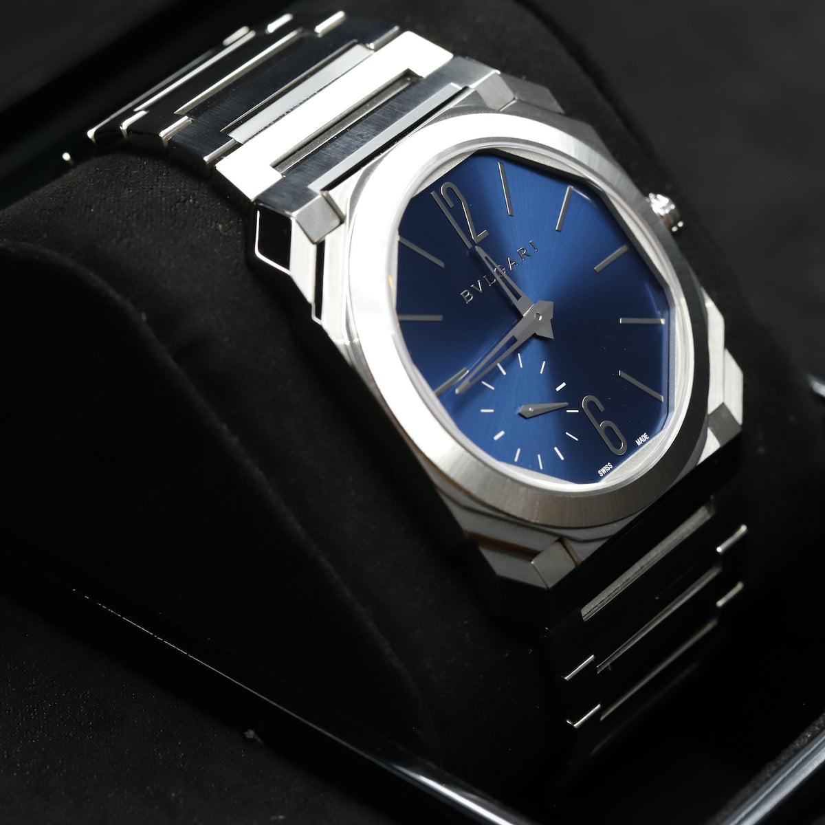 Bulgari<br>103431 Octo Finissimo Steel Blue Dial