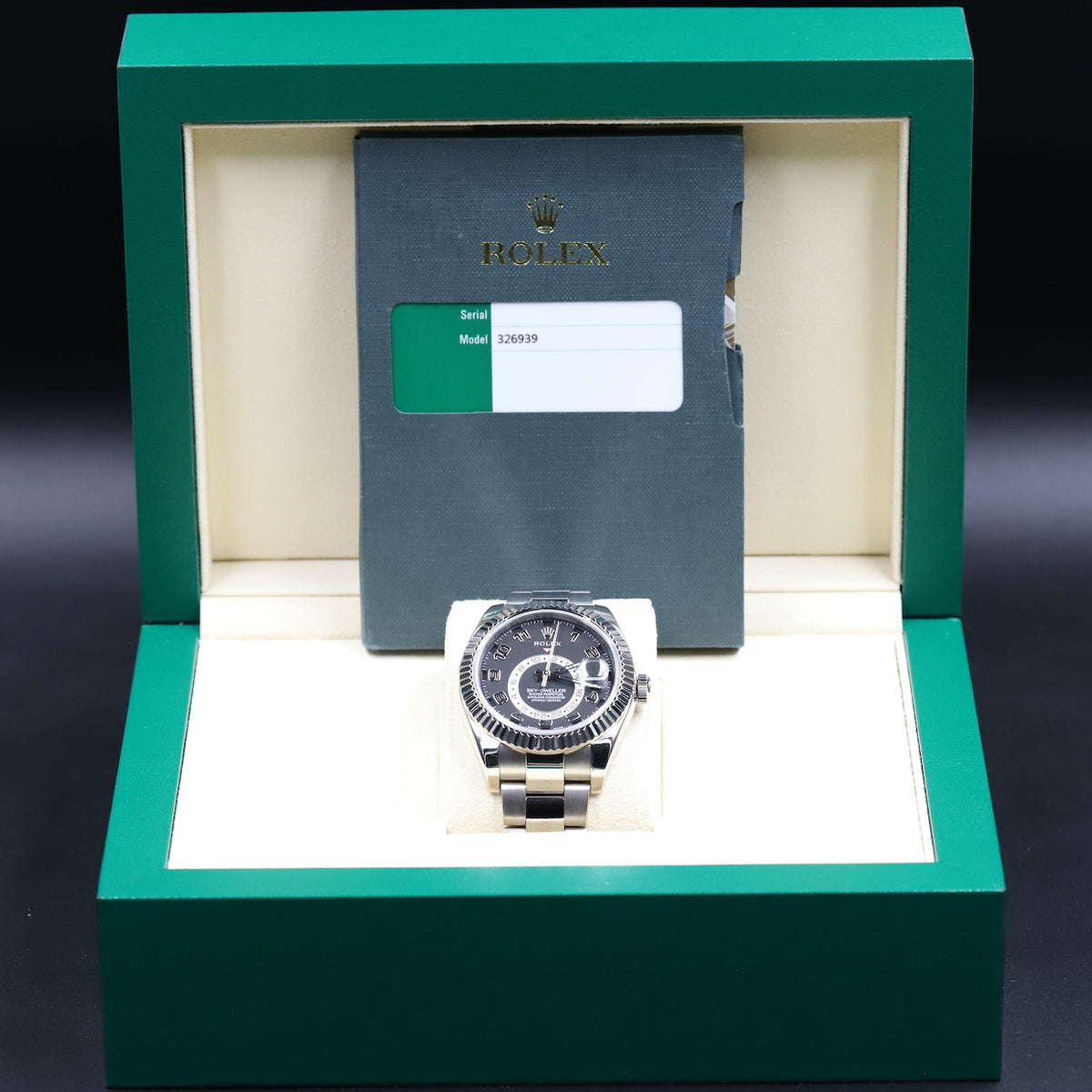 Rolex<br>326939 Sky-Dweller Black Dial