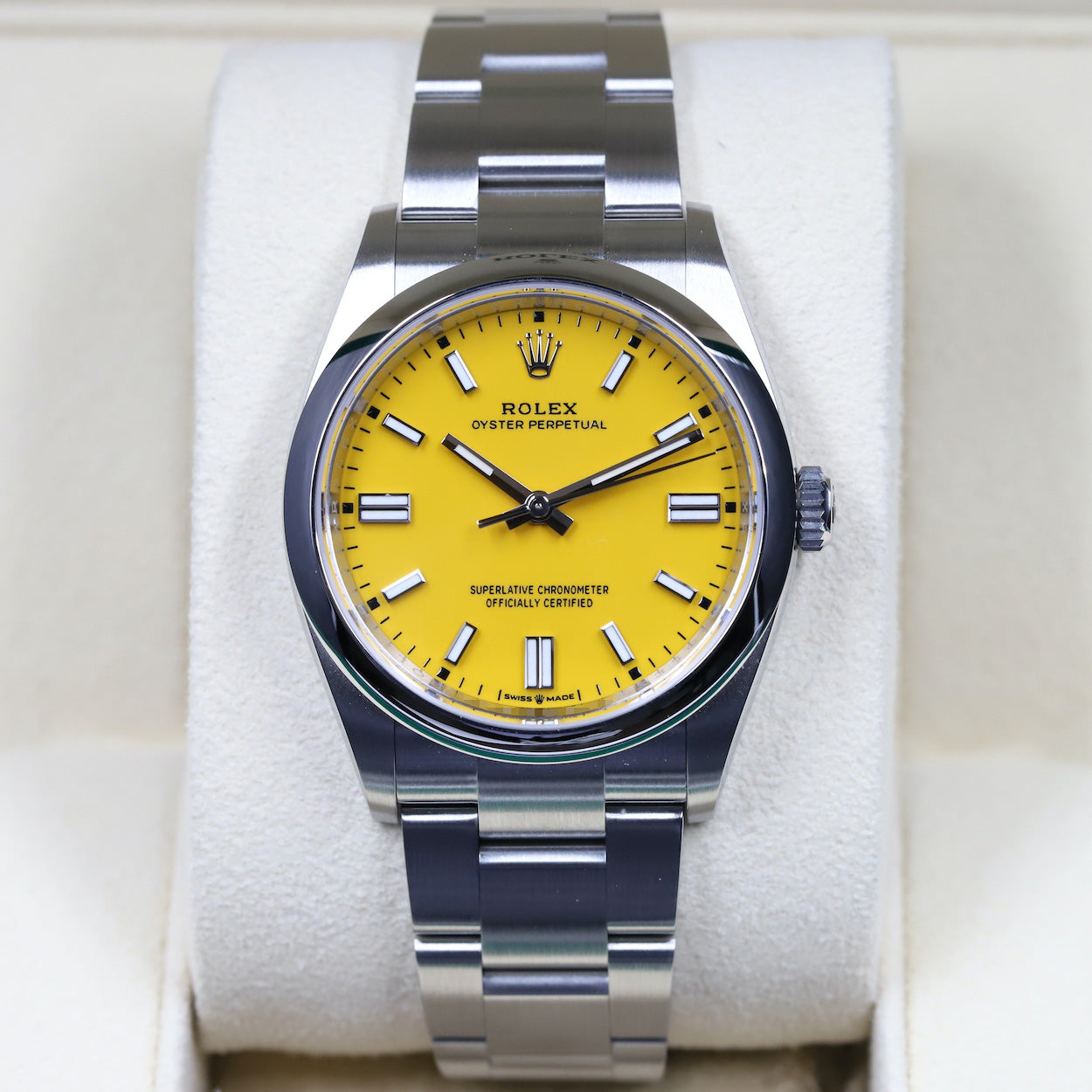 Oyster perpetual online yellow dial