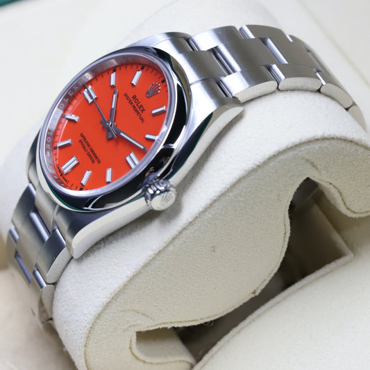 Rolex<br>126000 Oyster Perpetual 36mm Red Dial