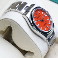Rolex<br>126000 Oyster Perpetual 36mm Red Dial